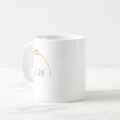 Sun Total Solar Eclipse 2024 Totality 8. April Wom Kaffeetasse (Vorderseite Links)
