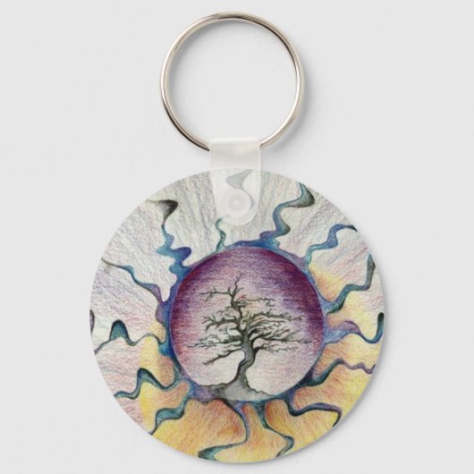 Sun Tree - Schlüsselkette Schlüsselanhänger (Vorderseite)