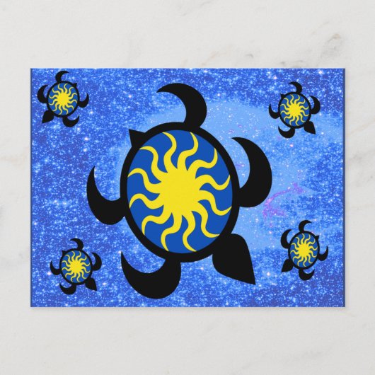 Sun Turtles Notes-Karte Postkarte (Vorderseite)