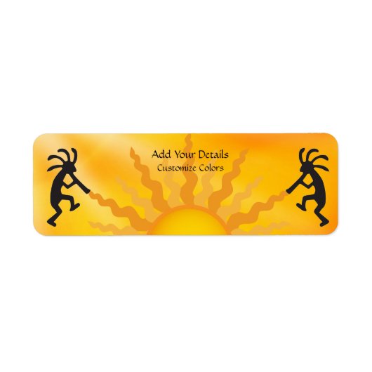 Sun Two Kokopelli Address Label (Vorne)