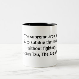 Sun Tzu Art des Krieges ohne Bekämpfung der Tasse