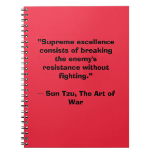 Sun Tzu Art of War Baby Winner Notizblock
