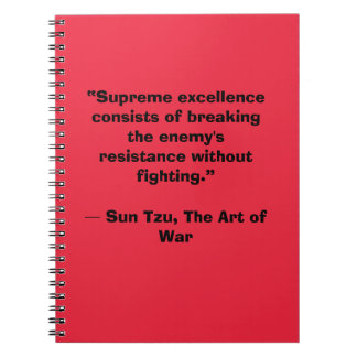 Sun Tzu Art of War Baby Winner Notizblock