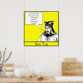 Sun Tzu — Chinesischer Militärstratege Poster (Küche)