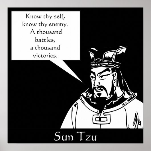 Sun Tzu — Chinesischer Militärstratege Poster (Vorne)