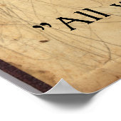 Sun Tzu - Der ganze Krieg ist Täuschung Poster (Ecke)