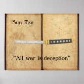 Sun Tzu - Der ganze Krieg ist Täuschung Poster (Vorne)
