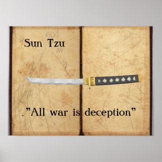 Sun Tzu - Der ganze Krieg ist Täuschung Poster