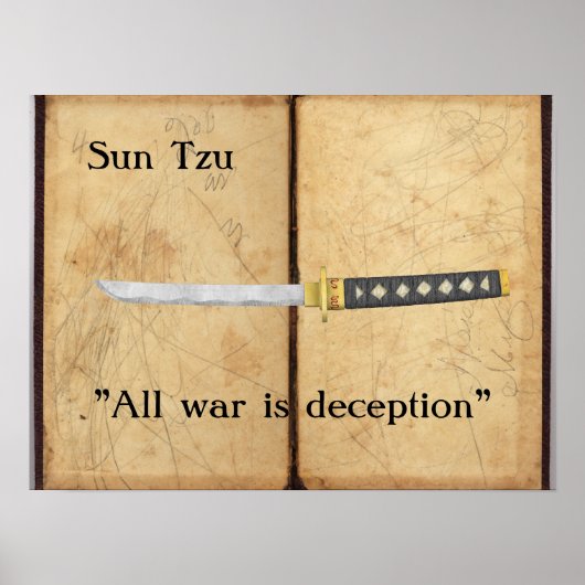 Sun Tzu - Der ganze Krieg ist Täuschung Poster (Vorne)