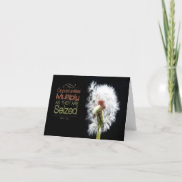 Sun Tzu Inspiration Zitat "Chancen" Dankeskarte