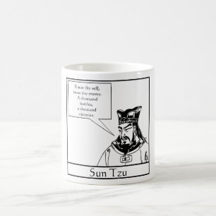 Sun Tzu und Zitat Kaffeetasse
