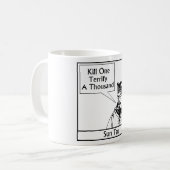 Sun Tzu und Zitat Kaffeetasse (Vorderseite Links)