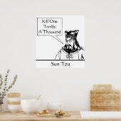 Sun Tzu und Zitat Poster (Küche)
