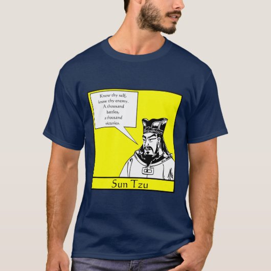 Sun Tzu und Zitat T-Shirt (Vorderseite)
