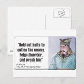 Sun Tzu: Vorurteil Postkarte (Vorne/Hinten)
