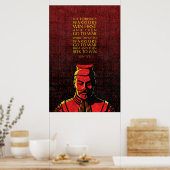 Sun Tzu Zitat: Siegreiche und besiegte Krieger Poster (Küche)
