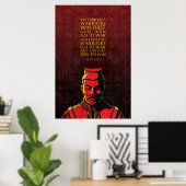 Sun Tzu Zitat: Siegreiche und besiegte Krieger Poster (Heimbüro)