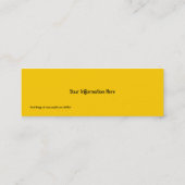 Sun u. Mond-Lesezeichen-Geschäfts-Karten Mini Visitenkarte (Rückseite)