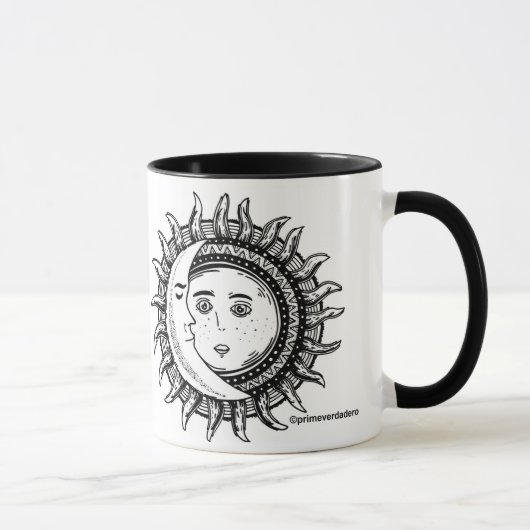 Sun u. Mondmandala-Tasse Tasse (Rechts)