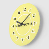 Sun-Uhr (groß) Große Wanduhr (Winkel)