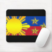 Sun und 3 Sterne Mousepad (Mit Mouse)