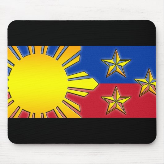 Sun und 3 Sterne Mousepad (Vorne)