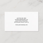 Sun und farbige Pinselstriche Visitenkarte (Rückseite)