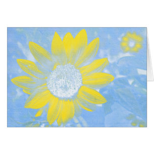 Sun und Himmel-Sonnenblume-Karte