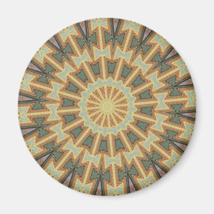 Sun und Kaktus-Kaleidoskop-Magnet Magnet