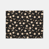 Sun und Mond auf Schwarzem Fleecedecke (Vorderseite (Horizontal))