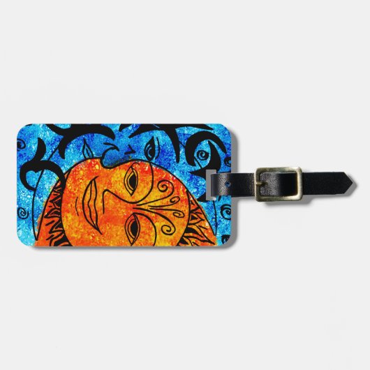 Sun und Mond Gepäckanhänger (Vorderseite horizontal)