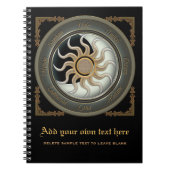 Sun und Mond-Heide-Rad Notizblock (Vorderseite)