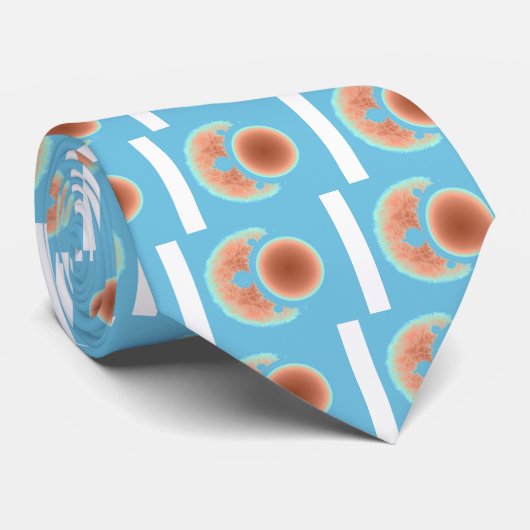 Sun und Mond Krawatte (Gerollt)