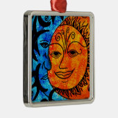 Sun und Mond Ornament Aus Metall (Rechts)