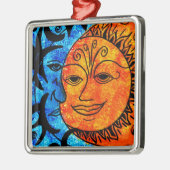 Sun und Mond Ornament Aus Metall (Links)