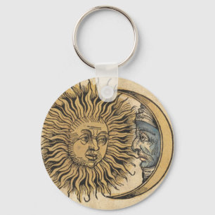 Sun und Mond Schlüsselanhänger