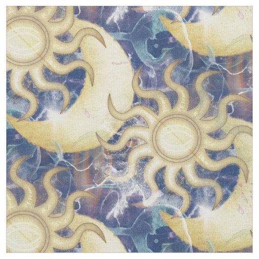 Sun und Mond Stoff (Nahaufnahme)