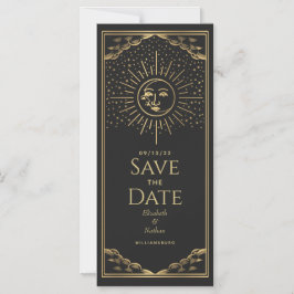 Sun- und Mond-Tarot Save the Date Magnetkarte Magneteinladung