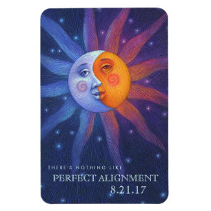 Sun und Mond verdunkeln perfekte Ausrichtung 4 x 6 Magnet