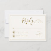 Sun und Mond Zeitlose Antwortkarte Einladung (Vorderseite)