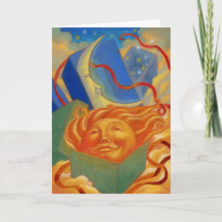 Sun- und Mondgeburtstagskarte Karte