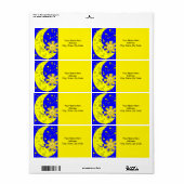 Sun- und Mondstars-Labels (Vorne)