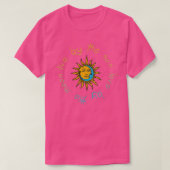 Sun und Moon Celestial Boho  T-Shirt (Design vorne)