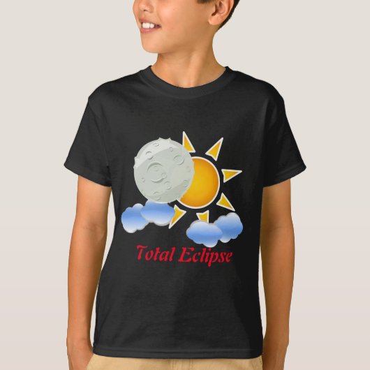 Sun und Moon Eclipse Kids' Basic T - Shirt (Vorderseite)