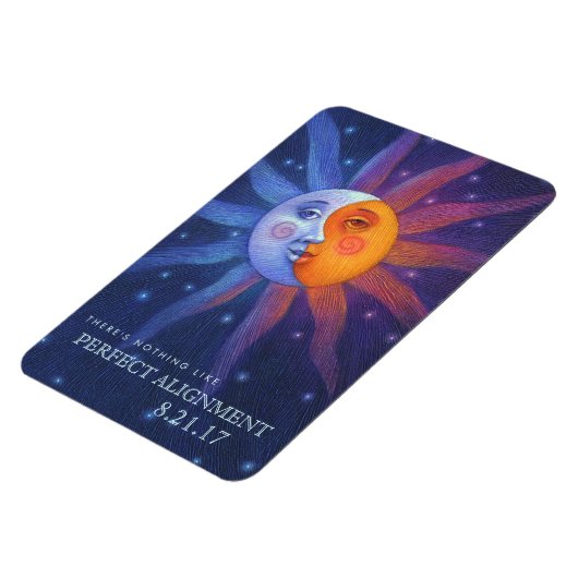 Sun und Moon Eclipse Perfect Alignment 4 x 6 Magnet (Linke Seite)
