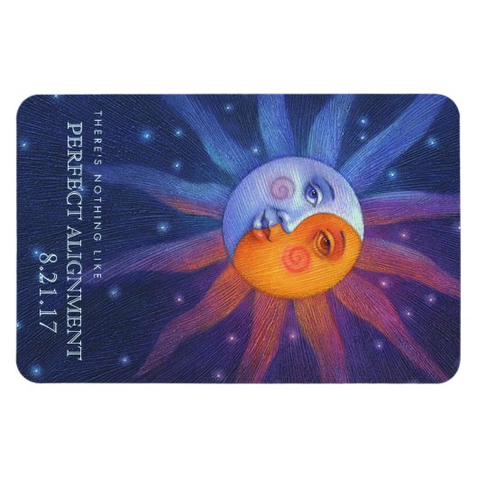 Sun und Moon Eclipse Perfect Alignment 4 x 6 Magnet (Horizontal)