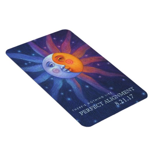 Sun und Moon Eclipse Perfect Alignment 4 x 6 Magnet (Rechte Seite)