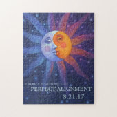 Sun und Moon Eclipse Perfect Alignment Puzzle (Vertikal)