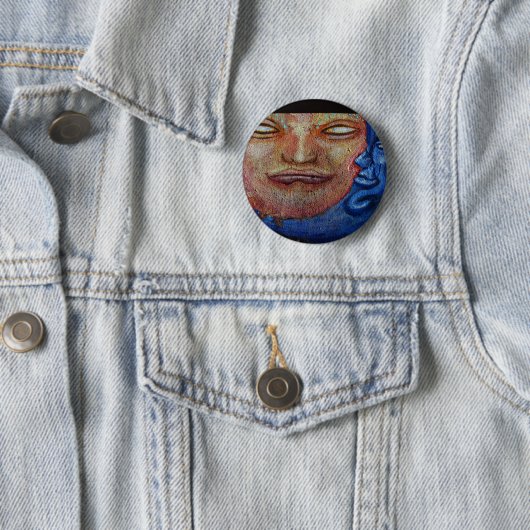 Sun und Moon Face Graffiti Button (Beispiel)