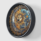 Sun und Moon Galaxy Runduhr Uhr (Winkel)